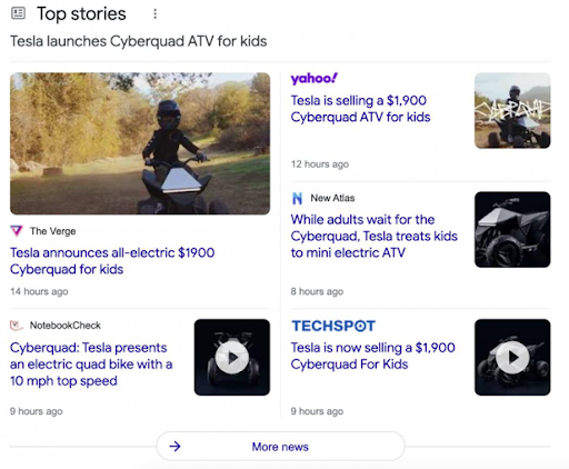 Google komt met nieuwe lay-out voor Top Stories in Google Search