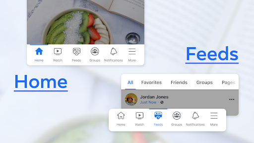 Maak kennis met Home and Feeds op Facebook