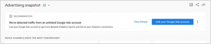 Google Analytics gaat gebruikers aanbevelingen sturen