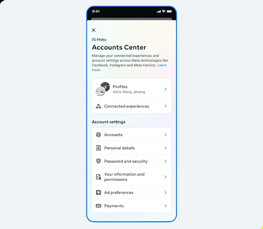 Meta centraliseert bepaalde instellingen van Facebook, Instagram, Messenger in Accounts Center