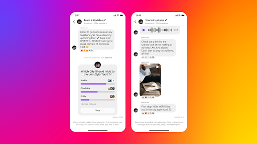 Instagram introduceert Broadcast kanalen