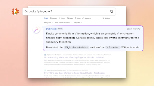 DuckDuckGo kom met DuckAssist